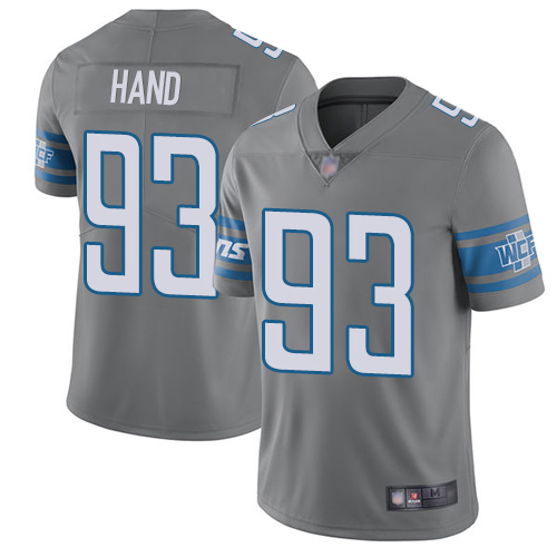 Detroit Lions Limited Steel Men Dahawn Hand Jersey NFL Football #93 Rush Vapor Untouchable